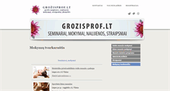 Desktop Screenshot of grozisprof.lt